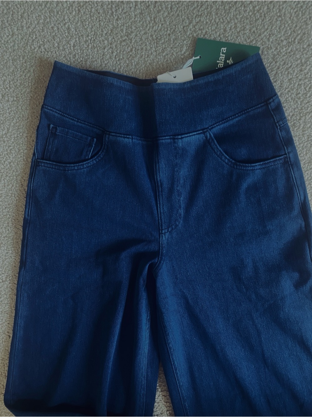 SMALL    HALARA FLEX BAGGY WIDE LEG DISTRESSED JEANS - Picture 5 of 8